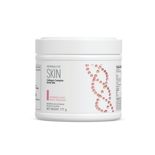 Herbalife SKIN Collagen Complex Drink Mix Strawberry and Lemon 171 g container