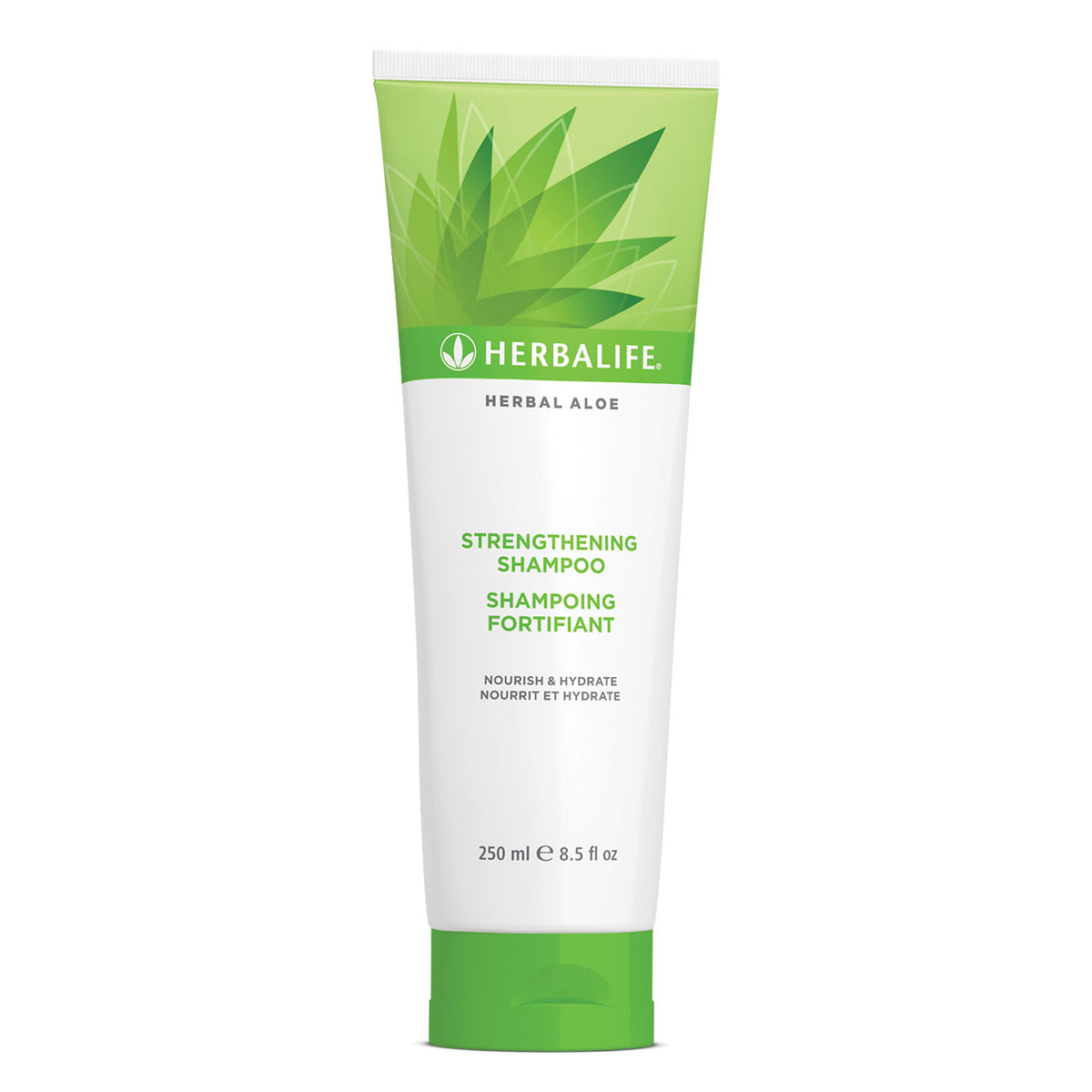 Herbal Aloe Strengthening Shampoo 250 ml Herbalife green and white tube